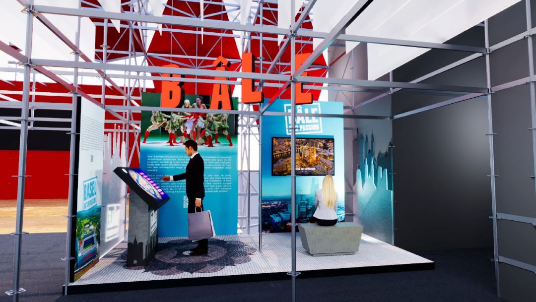 Interactive panel with custom made app