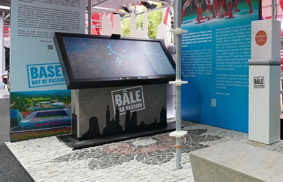 Interactive panel with custom made app