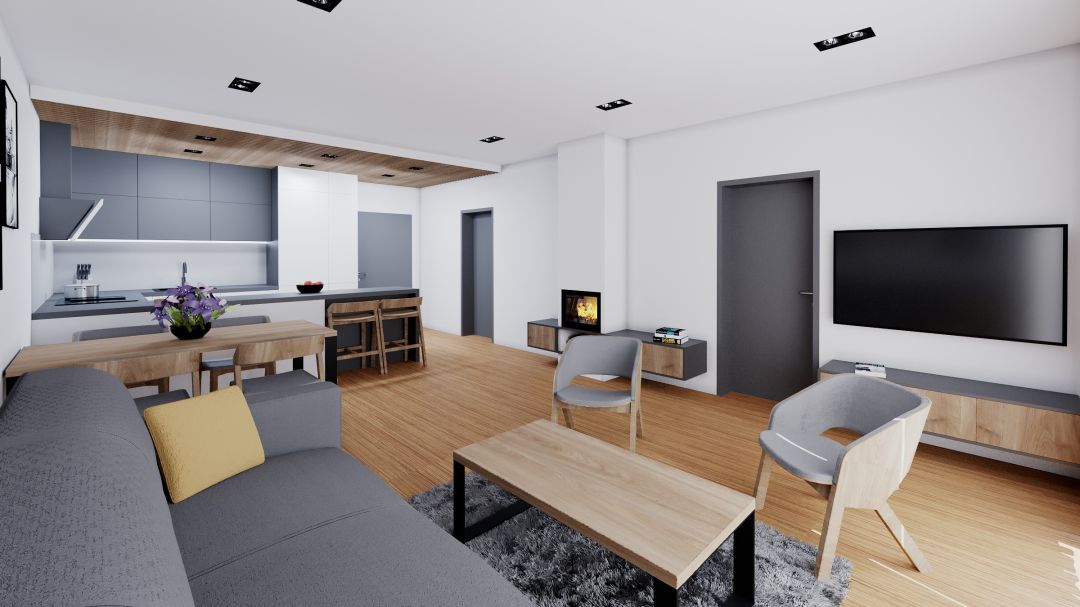 Interiors of 3 residential units - Třebonice