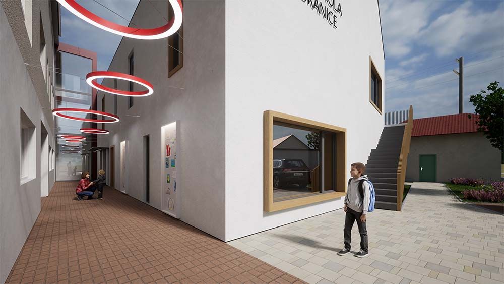 Architectural Study of the Elementary School and Kindergarten in Nové Bránice